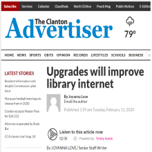Thumbnail Image of The Clanton Advertiser newspaper