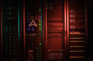 Server room computer racks